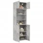 Armario de madera de ingeniería gris hormigón 70x42,5x225 cm de , Aparadores - Ref: Foro24-3281318, Precio: 213,19 €, Descuen...