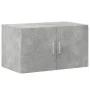 Armario de madera de ingeniería gris hormigón 70x42,5x225 cm de , Aparadores - Ref: Foro24-3281318, Precio: 213,19 €, Descuen...