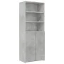 Armario de madera de ingeniería gris hormigón 70x42,5x225 cm de , Aparadores - Ref: Foro24-3281318, Precio: 213,19 €, Descuen...