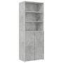 Armario de madera de ingeniería gris hormigón 70x42,5x225 cm de , Aparadores - Ref: Foro24-3281318, Precio: 215,92 €, Descuen...