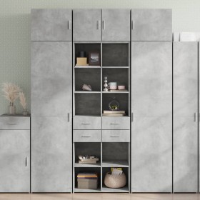 Armario de madera de ingeniería gris hormigón 70x42,5x225 cm de , Aparadores - Ref: Foro24-3281339, Precio: 202,38 €, Descuen...
