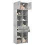 Armario de madera de ingeniería gris hormigón 70x42,5x225 cm de , Aparadores - Ref: Foro24-3281339, Precio: 202,38 €, Descuen...