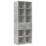 Armario de madera de ingeniería gris hormigón 70x42,5x225 cm de , Aparadores - Ref: Foro24-3281339, Precio: 202,38 €, Descuen...