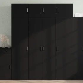 Armario de madera de ingeniería negro 80x42,5x225 cm by , Sideboards - Ref: Foro24-3281351, Price: 263,78 €, Discount: %
