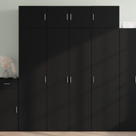 Armario de madera de ingeniería negro 80x42,5x225 cm de , Aparadores - Ref: Foro24-3281351, Precio: 268,51 €, Descuento: %
