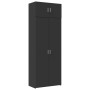 Armario de madera de ingeniería negro 80x42,5x225 cm de , Aparadores - Ref: Foro24-3281351, Precio: 268,51 €, Descuento: %