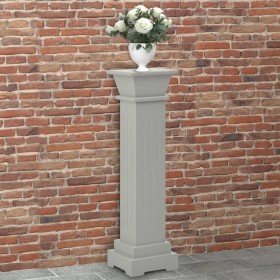 Soporte plantas pilar cuadrado clásico gris 17x17x66 cm MDF en Soportes para macetas | Comprar online en Foru.es