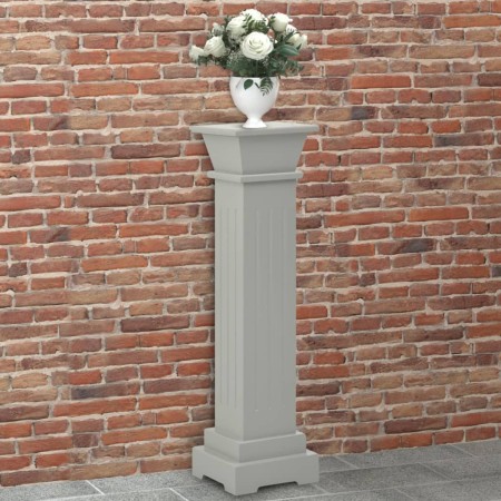 Soporte plantas pilar cuadrado clásico gris 17x17x66 cm MDF en Soportes para macetas | Comprar online en Foru.es