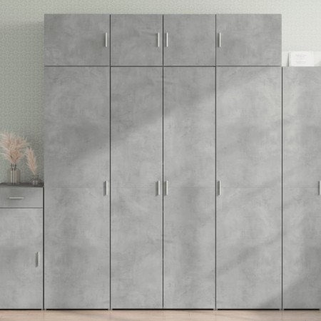 Armario de madera de ingeniería gris hormigón 80x42,5x225 cm de , Aparadores - Ref: Foro24-3281353, Precio: 254,95 €, Descuen...