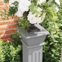Soporte plantas pilar cuadrado clásico gris 17x17x66 cm MDF en Soportes para macetas | Comprar online en Foru.es