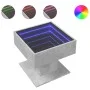 Mesa de centro y LED madera ingeniería gris hormigón 50x50x45cm de , Mesas de centro - Ref: Foro24-847528, Precio: 90,69 €, D...