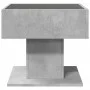 Mesa de centro y LED madera ingeniería gris hormigón 50x50x45cm de , Mesas de centro - Ref: Foro24-847528, Precio: 90,69 €, D...