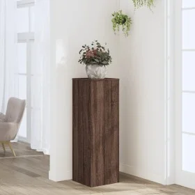 Soportes de plantas madera ingeniería marrón roble 33x33x100 cm de , Soportes para macetas - Ref: Foro24-852957, Precio: 67,2...