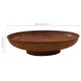 Brasero de acero 80 cm de vidaXL, Chimeneas - Ref: Foro24-313345, Precio: 154,02 €, Descuento: %