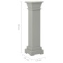 Soporte plantas pilar cuadrado clásico gris 17x17x66 cm MDF en Soportes para macetas | Comprar online en Foru.es