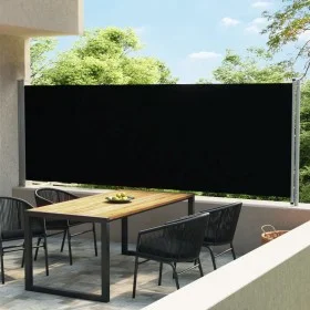 Toldo lateral retráctil para patio negro 600x160 cm de vidaXL, Sombrillas - Ref: Foro24-313375, Precio: 104,22 €, Descuento: %