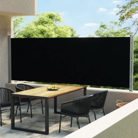 Toldo lateral retráctil para patio negro 600x160 cm de vidaXL, Sombrillas - Ref: Foro24-313375, Precio: 107,09 €, Descuento: %