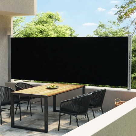 Toldo lateral retráctil para patio negro 600x160 cm de vidaXL, Sombrillas - Ref: Foro24-313375, Precio: 107,09 €, Descuento: %