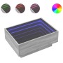 Mesa de centro y LED madera ingeniería gris Sonoma 70x50x30 cm de , Mesas de centro - Ref: Foro24-847516, Precio: 113,84 €, D...
