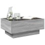 Mesa de centro y LED madera ingeniería gris Sonoma 70x50x30 cm de , Mesas de centro - Ref: Foro24-847516, Precio: 113,84 €, D...