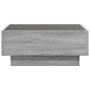 Mesa de centro y LED madera ingeniería gris Sonoma 70x50x30 cm de , Mesas de centro - Ref: Foro24-847516, Precio: 113,84 €, D...