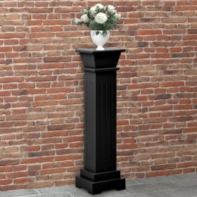 Soporte plantas pilar cuadrado clásico negro 17x17x66 cm MDF en Soportes para macetas | Comprar online en Foru.es