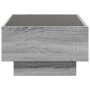 Mesa de centro y LED madera ingeniería gris Sonoma 70x50x30 cm de , Mesas de centro - Ref: Foro24-847516, Precio: 113,84 €, D...