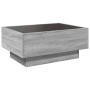 Mesa de centro y LED madera ingeniería gris Sonoma 70x50x30 cm de , Mesas de centro - Ref: Foro24-847516, Precio: 113,84 €, D...