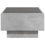 Mesa de centro y LED madera ingeniería gris hormigón 70x50x30cm de , Mesas de centro - Ref: Foro24-847514, Precio: 119,97 €, ...