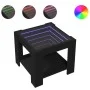 Mesa de centro con LED madera de ingeniería negro 53x53x45 cm de , Mesas de centro - Ref: Foro24-847540, Precio: 96,22 €, Des...