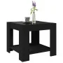 Mesa de centro con LED madera de ingeniería negro 53x53x45 cm de , Mesas de centro - Ref: Foro24-847540, Precio: 96,22 €, Des...