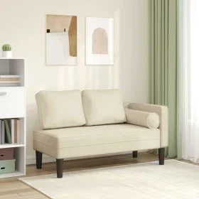 Sofá diván con cojines cuero sintético crema de , Divanes - Ref: Foro24-4007565, Precio: 160,54 €, Descuento: %