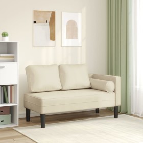 Sofá diván con cojines cuero sintético crema de , Divanes - Ref: Foro24-4007565, Precio: 162,91 €, Descuento: %