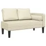 Sofá diván con cojines cuero sintético crema de , Divanes - Ref: Foro24-4007565, Precio: 160,54 €, Descuento: %