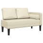 Sofá diván con cojines cuero sintético crema de , Divanes - Ref: Foro24-4007565, Precio: 162,91 €, Descuento: %