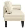 Sofá diván con cojines cuero sintético crema de , Divanes - Ref: Foro24-4007565, Precio: 162,91 €, Descuento: %