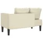 Sofá diván con cojines cuero sintético crema de , Divanes - Ref: Foro24-4007565, Precio: 160,54 €, Descuento: %