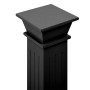 Soporte plantas pilar cuadrado clásico negro 17x17x66 cm MDF en Soportes para macetas | Comprar online en Foru.es