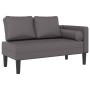 Sofá diván con cojines cuero sintético gris de , Divanes - Ref: Foro24-4007567, Precio: 155,03 €, Descuento: %