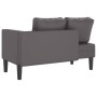 Sofá diván con cojines cuero sintético gris de , Divanes - Ref: Foro24-4007567, Precio: 155,03 €, Descuento: %