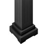 Soporte plantas pilar cuadrado clásico negro 17x17x66 cm MDF en Soportes para macetas | Comprar online en Foru.es