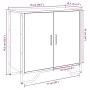 Aparador madera de ingeniería roble marrón 78x35,5x74,5 cm de , Aparadores - Ref: Foro24-848543, Precio: 69,96 €, Descuento: %