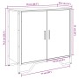 Aparador madera de ingeniería roble ahumado 78x35,5x74,5 cm de , Aparadores - Ref: Foro24-848541, Precio: 64,81 €, Descuento: %