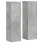 Soportes de plantas 2 uds madera gris hormigón 17x17x60 cm de , Soportes para macetas - Ref: Foro24-852936, Precio: 45,57 €, ...