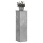 Soportes de plantas 2 uds madera gris hormigón 17x17x60 cm de , Soportes para macetas - Ref: Foro24-852936, Precio: 45,57 €, ...