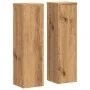 Soportes de plantas 2 uds madera roble artisian 17x17x60 cm de , Soportes para macetas - Ref: Foro24-852941, Precio: 49,48 €,...