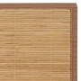 Alfombra de bambú color natural 160x230 cm en Alfombras | Comprar online en Foru.es