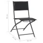 Sillas de jardín plegables 2 unidades acero y textileno de vidaXL, Sillas de jardín - Ref: Foro24-313082, Precio: 78,08 €, De...