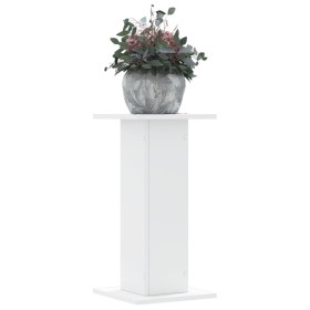 Soportes de plantas 2 uds madera ingeniería blanco 30x30x60 cm de , Soportes para macetas - Ref: Foro24-3307855, Precio: 61,4...