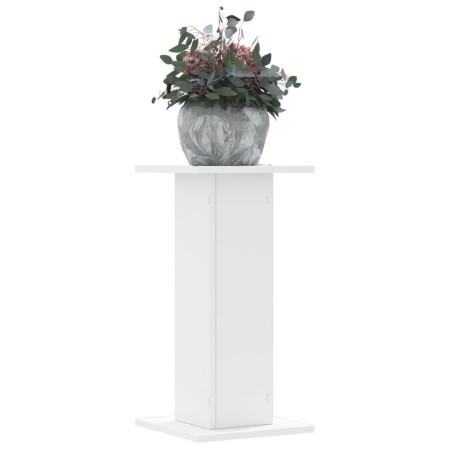 Soportes de plantas 2 uds madera ingeniería blanco 30x30x60 cm de , Soportes para macetas - Ref: Foro24-3307855, Precio: 61,4...